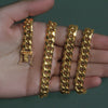 14k Yellow Gold Semi Solid Miami Cuban Chain (9.10 mm)