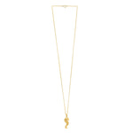 Seahorse Necklace in 10K Yellow Gold, view 2