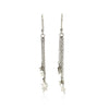 Sterling Silver Tassel Earrings with Polished Stars