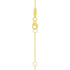 14k Yellow Gold Polished Heart Link Chain Necklace