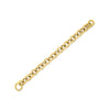 14K Yellow Gold Round Link Bracelet (11.60 mm)