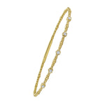 Classic 14K Yellow Gold Beaded Bracelet, view 2