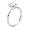 2 Carat Emerald Lab Grown IGI G/VS1 Diamond Solitaire Ring in 10K White Gold