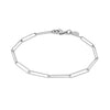 14K White Gold Wire Paperclip Bracelet (2.70 mm), view 2