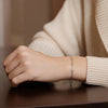 14K White Gold Wire Paperclip Bracelet (2.70 mm), view 5