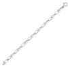 Sterling Silver Rhodium Plated Jax Link Bead Bracelet (9.20 mm)