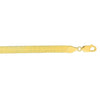 14K Yellow Gold Super Flex Herringbone Bracelet (6.00 mm), view 2