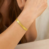 14K Yellow Gold Super Flex Herringbone Bracelet (6.00 mm), view 4
