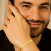 14K Yellow Gold Super Flex Herringbone Bracelet (6.00 mm), view 5