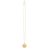 Baroque Round Pendant and Necklace in 14K Yellow Gold