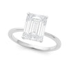 5 Carat Radiant Lab Grown IGI G/VS1 Diamond Solitaire Ring in 10K White Gold