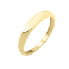 14K Yellow Gold Polished Sculpted Ring (3.00 mm)
