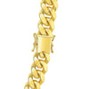 14k Yellow Gold Classic Miami Cuban Solid Chain (10.10 mm)