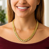 14k Yellow Gold Classic Miami Cuban Solid Chain (10.10 mm)