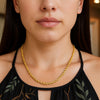 Sterling Silver Yellow Gold Plated Diamond Cut Royal Rope Chain (5.00 mm), view 3