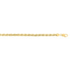 Sterling Silver Yellow Gold Plated Diamond Cut Royal Rope Chain (5.00 mm), view 4