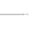 Sterling Silver Rhodium Plated Oval Snake Chain (6.40 mm)