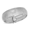 14K White Gold Bold Diamante Flex Bracelet (17.10 mm), view 2