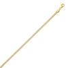 Sterling Silver with Gold Plated Ice Barrel Chain (4.00 mm)