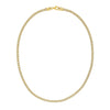 Sterling Silver with Gold Plated Ice Barrel Chain (4.00 mm), view 3