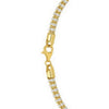 Sterling Silver with Gold Plated Ice Barrel Chain (4.00 mm), view 5