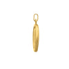 Religious Pendant with Virgin Mary Motif in 14K Yellow Gold, view 2