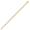 14K Tri Color Gold Pave Valentino Chain (3.50 mm)