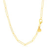 14k Yellow Gold Wire Paperclip Chain (2.7 mm)