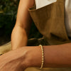 14K Yellow Gold Pallina Bead Bracelet (3.00 mm), view 5