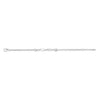 Sterling Silver Rhodium Plated Love Chain Bracelet