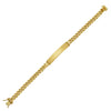 14K Yellow Gold Lite Cuban ID Bracelet (6.60 mm)