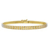 14K Two Tone Gold Mini Diamante Bracelet (4.00 mm), view 2