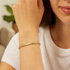 14K Two Tone Gold Mini Diamante Bracelet (4.00 mm), view 3