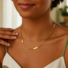 14K Yellow Gold Alternating Paperclip Chain Link and Gold Bar Necklace, view 3