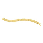 Panther Link Medium Bracelet in 14K Yellow Gold (9.60 mm), view 2