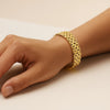 Panther Link Medium Bracelet in 14K Yellow Gold (9.60 mm), view 3