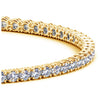 Lab Grown Round Diamond Tennis Bracelet in 14K Yellow Gold (4 cctw F/G VS2/SI1), view 2