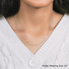 18k White Gold Diamond Cut Cable Link Chain (1.10 mm)