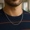 14k Yellow Gold Round Cable Link Chain (2.4 mm)