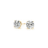 3 cttw Certified IGI Lab Grown Round Diamond Earrings 14k Yellow Gold (G/VS2)