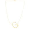 14K Yellow Gold Yours Truly Large Initial G Necklace, view 2