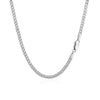 14K White Gold Gourmette Chain (2.80 mm)