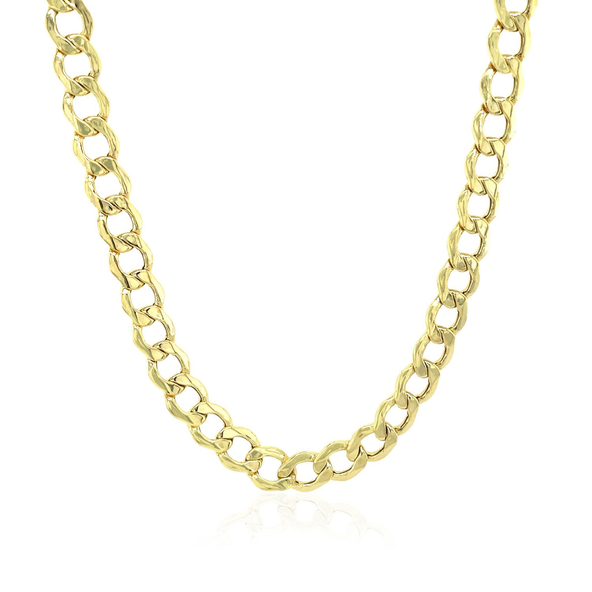 10k Yellow Gold Curb Chain (5.30 mm), view 2