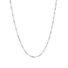 10k White Gold Singapore Chain(1.50 mm)