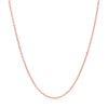 14k Rose Gold Round Cable Link Chain (1.25 mm)