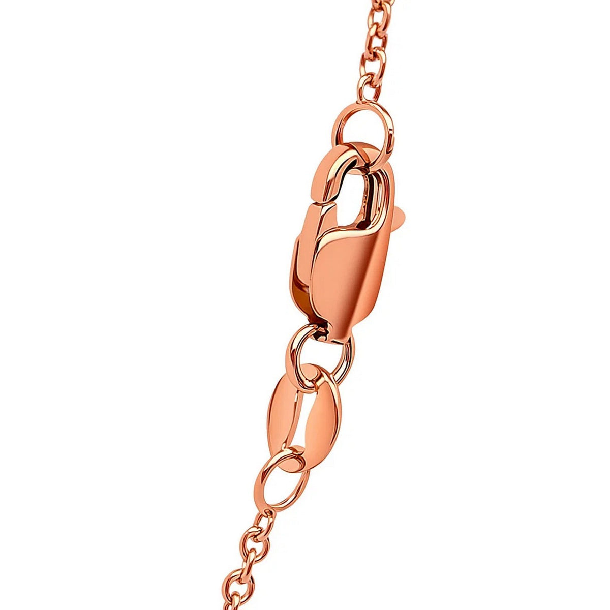 14k Rose Gold Round Cable Link Chain (1.25 mm), view 8