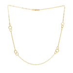 Twistted Link Necklace in 14K Yellow Gold, view 2