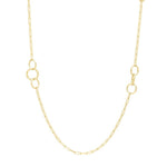 Twistted Link Necklace in 14K Yellow Gold, view 4