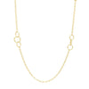 Twistted Link Necklace in 14K Yellow Gold, view 4