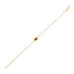 14K Yellow Gold Citrine Paperclip Bracelet (1.50 mm)